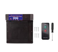 Ouvre-Porte Automatique pour poulailler, télécommande sans Fil avec minuterie à détection de lumière, Porte Automatique pour poulailler, Canard et oie, dotée d’Une Fonction de sécu (Marron foncé)