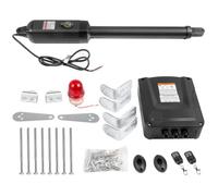 VEVOR Ouvre-porte automatique électrique, capacité 380 kg, ouvre-porte battant unique, longueur 5,5 m, vitesse 16 mm/s, 80 W, avec télécommande, opérateur de porte pour garage ferme mailles de chaîne