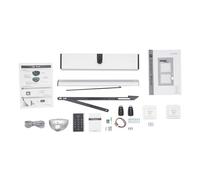 Ouvre-porte battant automatique électrique avec 2 capteurs de télécommande Argenté