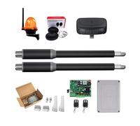 Ouvre-porte battante électrique automatique à double bras 200 kg, opérateur de moteur, actionneur fermeture, ouvre-porte battant for contrôle d'accès for allée(KIT C)