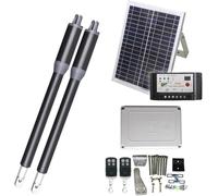 Ouvre-Porte Coulissant Automatique 200KG Haute Capacité, Moteur DC Solaire avec 2 Télécommandes et Clavier, Kit Moteur de Portail Étanche IP55 pour Allée et Sécurité de Propriété