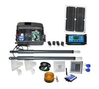 Ouvre-Porte Coulissant Automatique, Kit de Moteur d'ouverture de Porte battante, opérateur de Porte à énergie Solaire DC 12V, Robuste (Color : Kit9)
