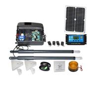 Ouvre-Porte Coulissant Automatique, Kit de Moteur d'ouverture de Porte battante, opérateur de Porte à énergie Solaire DC 12V, Robuste (Color : Kit1)