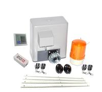 Ouvre-porte coulissante automatique, opérateur électrique, Kit de sécurité for porte de Machine à roues avec cadre en acier de 4m, 600kg(Kit2)