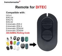 Ouvre-Porte De Garage Avec Télécommande,Code Roulant,Ditec Entrematic Zen 2 4 Zen2w Zen4w Gol4 Bixlg4 Bixlshrimp,433 Mhz
