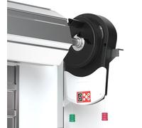 Ouvre-porte de garage enroulable motorisé - Porte automatique à rouleau avec télécommande, capacité 120 kg pour entrepôt et magasin