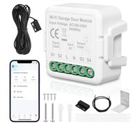 Ouvre-porte de garage intelligent, ouvre portail connecté wifi contrôle de l'application Tuya, ouverture portail connecté compatible avec Alexa et Google Assistant commande vocale (1 pièce)