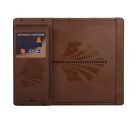Ouvre-porte de Poulailler Solaire Programmable, avec Minuterie, Affichage LED, pour Poulet, Canard, Oie, Matière Plastique (BROWN)