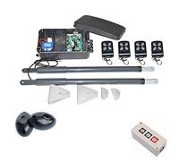 Ouvre-porte électrique automatique à double bras 200 kg, actionneur de moteur pour contrôle d'accès (kit 3)