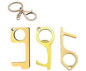 Ouvre Porte Sans Contact,3 Pièces Cle Sans Contact Ouvre Porte Portable,Outil de Clé pour Poignée de Porte Extérieure Public,écran Tactile,Machine ATM,pas de Contact,Garde Les Mains Propres