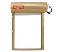 Ouvre-porte solaire automatique pour poulailler, fonction minuteur haute résistance, métal de ferme d'oie et de canard Doré