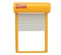 Ouvre-porte solaire automatique pour poulailler, fonction minuteur haute résistance, métal de ferme d'oie et de canard (Jaune)