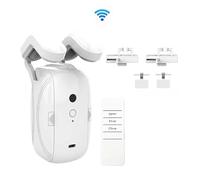 Ouvre-rideau automatique intelligent, télécommande avec application/minuterie/voix, tige T/U/Rome, capteur de lumière WiFi Bluetooth(1pc 3in1 WiFi)