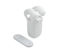 Ouvre-rideau électrique automatique avec télécommande, pilote de rideau intelligent alimenté par 4000 mAh pour tringle romaine en U, facile à installer pour la maison et le bureau, blanc (1 poteau