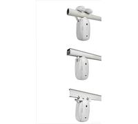 Ouvre-rideau électrique avec télécommande pour rails romains, en forme de U et I, batterie 4000 mAh pour 6 mois d'utilisation, 3 en 1 pour moteur de rideau pour domotique, blanc (1 pièce)