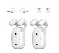 Ouvre-rideau intelligent pour TUYA, compatible avec tringle romaine T/U-Rail 3 en 1, système motorisé automatique, batterie 4000 mAh, blanc (2 pièces)
