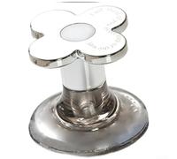 Ouvre-siège de toilette en acier inoxydable avec poignée en forme de fleur pour l'hygiène de la salle de bain avec forte adhérence pour une installation sûre (fleurs)