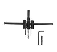 Ouvre-trou de type avion Foret hélicoïdal Outil de perçage réglable pour le travail du bois 30 mm à 200 mm pour plaques de plâtre en bois Trois boîtes à lumière en contreplaqué