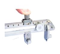 Ouvre-trou rond d'attelle de plafond en aluminium monobloc, couteau de boussole de positionnement de trou manuel Portable for plaques de plâtre en nid d'abeille,Haut professionnalisme