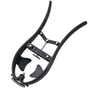 Ouvre-œuf et séparateur de blanc d'œuf avec corps en acier inoxydable en forme de poisson et poignée large pour une fissuration rapide des œufs et une séparation propre (sans récipient)