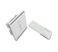 Ouvre-vitre électrique - Écran tactile - Interrupteur CC 24 V - Pour ventilation de serre - Portée jusqu'à 100 m - Blanc - 86 x 86 mm