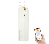 Ouvre-volets roulants motorisés avec télécommande et activation vocale - Machine à rideaux sans fil pour stores vénitiens, verticaux et cellulaires