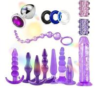 Ouvreur partiel de modelage des hanches multifonction 15 pièces, coffret cadeau combiné de tiges souples élégant et compact+Y12 (Violet)