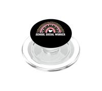 Ouvrier Social Scolaire léopard Arc-en-Ciel PopSockets PopGrip pour MagSafe