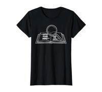 Ouvrir Votre Esprit penseur Critique T-Shirt Graphique avec Valeur, Femme, Noir, M