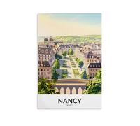 ouweri Nancy France Affiche d'œuvres d'art sur toile vintage Décoration murale d'intérieur moderne 40 x 60 cm
