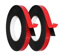Ouxayapl 2 Rouleaux de Ruban Adhésif Double Face Extra Forte, Imperméable et Résistant aux Hautes Températures,Adhesif Double Face Extra Fort pour Extérieur,La Décoration, Voiture(10Mx10MM/10Mx15MM)