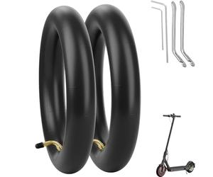 OUXI 8 1/2x2 Chambre à air pour trottinette électrique Xiaomi avec 2 leviers, 8.5 Butyl Rubber Scooter Tires Double Thickness Front/Rear Wheel Replacement Chambre à air pour trottinette électrique
