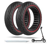 OUXI Pneu Plein 10x2,125 pour Xiaomi M365/Pro/Pro 2 Trottinette Electrique,Anti Dérapant Anti Crevaison Increvable Solide 10 Pouces Avant/Arrière