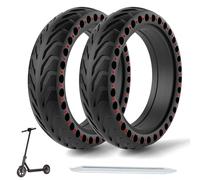 OUXI Pneu Plein pour Xiaomi M365/Pro/Pro 2 Trottinette Electrique,Anti Dérapant Anti Crevaison Increvable Solide 8,5 Pouces Avant/Arrière (Rouge)