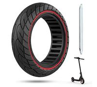 OUXI Pneu Solide 10x2.5 Pouces, Pneus Plein 10x2.5 Anti Dérapant, Pneu Solide Pour Scooter électrique à Haut Rebond Et Absorption Des Chocs