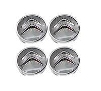 OUXVSLJA 4 pièces Auto Cache Moyeux pour Citroen C3 C4 C5 Elysee Berling Xsara Picasso Cactus DS3 DS4 DS6,étanche et Antirouille Les Capuchons De Moyeu Jante Couvercle Anti Poussière,60mm-Grey