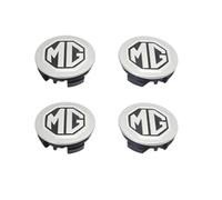 OUXVSLJA 4 pièces Auto Cache Moyeux pour MG TF,étanche et Antirouille Les Capuchons De Moyeu Jante Couvercle Anti Poussière,56mm-Silver