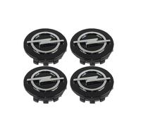 OUXVSLJA 4 pièces Auto Cache Moyeux pour Opel Combo Life XL E 2018-2022,étanche et Antirouille Les Capuchons De Moyeu Jante Couvercle Anti Poussière,60mm-Black