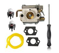 OuyFilters Carburateur avec kit d'outils de réglage de Ligne de Carburant Compatible with débroussailleuses Walbro WT-827 WT-149A WT-275 WT-454 WT-539 Carb Ryan Ryobi