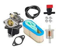 OuyFilters Carkio Carburateur, avec filtre à air 36356, vanne d'arrêt, filtre à carburant, ligne d'alimentation, pour Tecumseh OHV125, OHV130 et OVH135, modèle de rechange du 640065A