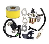 OuyFilters Carkio- Carburateur de Rechange avec Bobine d'allumage et Filtre à air pour Moteur de Tondeuse à Gazon Honda Gx160 Gx200-5,5 ch - 6 ch
