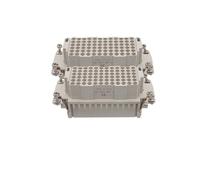 OUYNIEI Connecteur rectangulaire robuste HDC HDD 24 42 72 broches 16 A, fiche aviation étanche, connecteur mâle/femelle, de ligne supérieur(HDD-144-F)