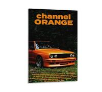 Ouyniei Frank Ocean Channel Orange Poster vintage esthétique Impression parfaite pour salon, chambre à coucher, bureau, studio avec cadre 20 x 30 cm