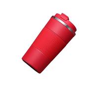 Ouyniei Mug isotherme double en acier inoxydable 380 ml/510 ml, bouteille isotherme de voyage antidérapante for voiture(510ml,Red)