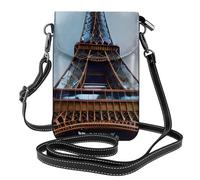 Ouyniei Petit sac à bandoulière pour téléphone portable, sac à main, portefeuille à plusieurs poches, imprimé Tour Eiffel Paris