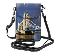 Ouyniei Petit sac à bandoulière Tower Bridge In London imprimé pour téléphone portable, porte-monnaie, portefeuille à plusieurs poches