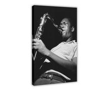 Ouyniei Poster de musique John Coltrane (3) sur toile - Décoration pour chambre à coucher, bureau, chambre - Cadeau - 30 x 45 cm