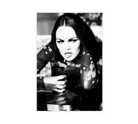 Ouyniei Poster Vanessa Paradis (4) sur toile pour décoration de chambre à coucher, bureau, chambre, cadeau 40 x 60 cm