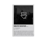 Ouyniei Poster vintage « The Neighbourhood Sweater Weather» - Impression esthétique rétro parfaite pour salon, chambre à coucher, bureau, studio à domicile, style sans cadre - 50 x 75 cm