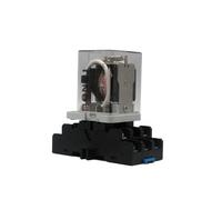 OUYNIEI Relais haute intensité WJ175, 3 circuits ouverts, 3 circuits fermés ; relais haute puissance JQX-38F 40 A ; relais électromagnétique triphasé 12 V HHC71B 24 V/220 V(Relay BaseAC220V)